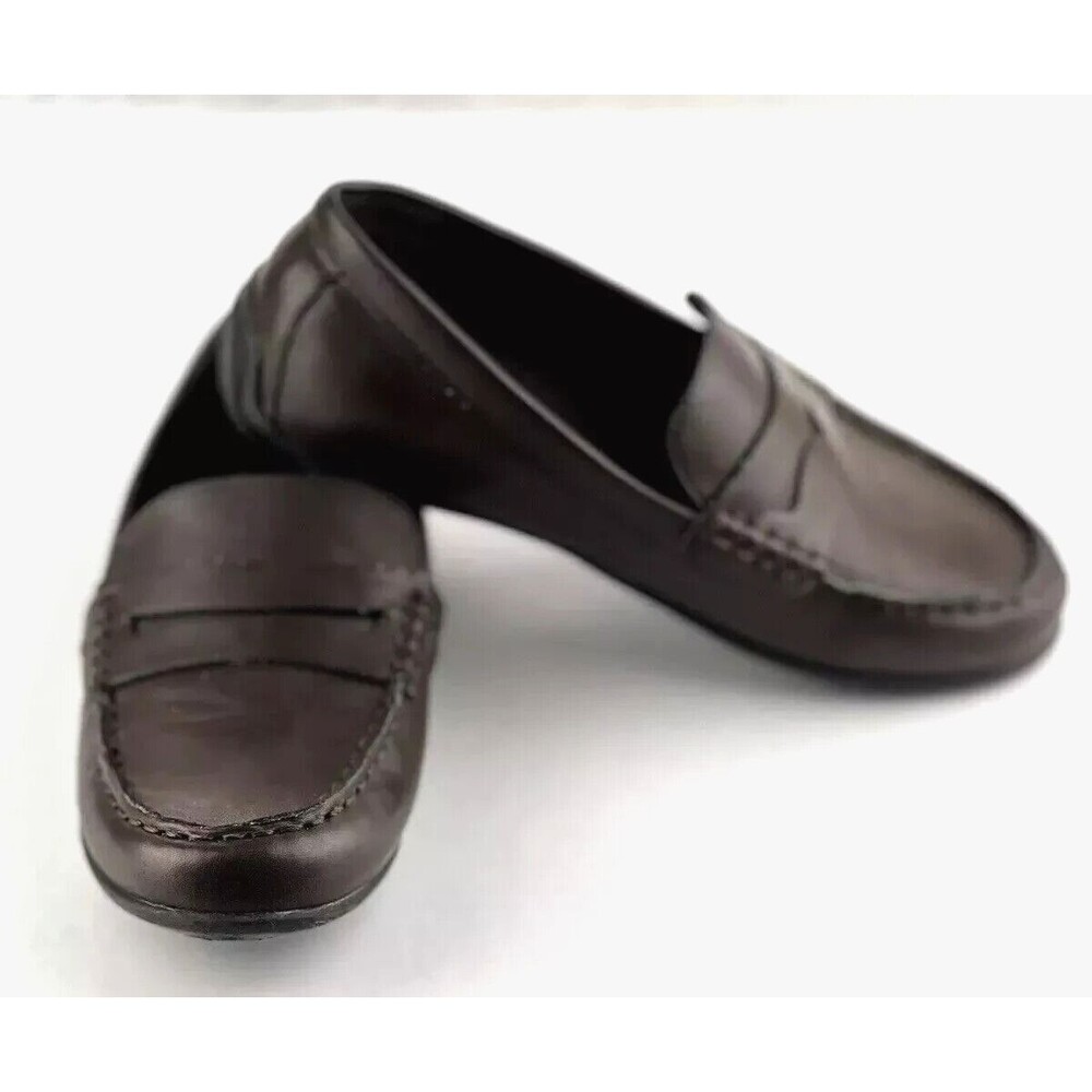 Nordstrom Rack Comfort Shoes Cocoa Faux Leather 4M Womens Penny Loafer